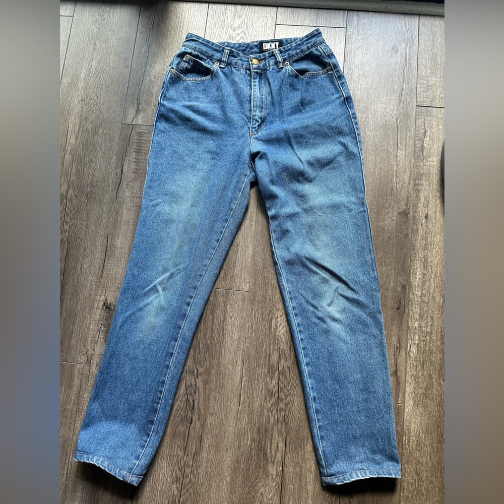 Vintage DKNY 100% Cotton Denim Jeans in Blue